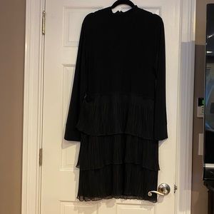 DKNY black tiered Dress